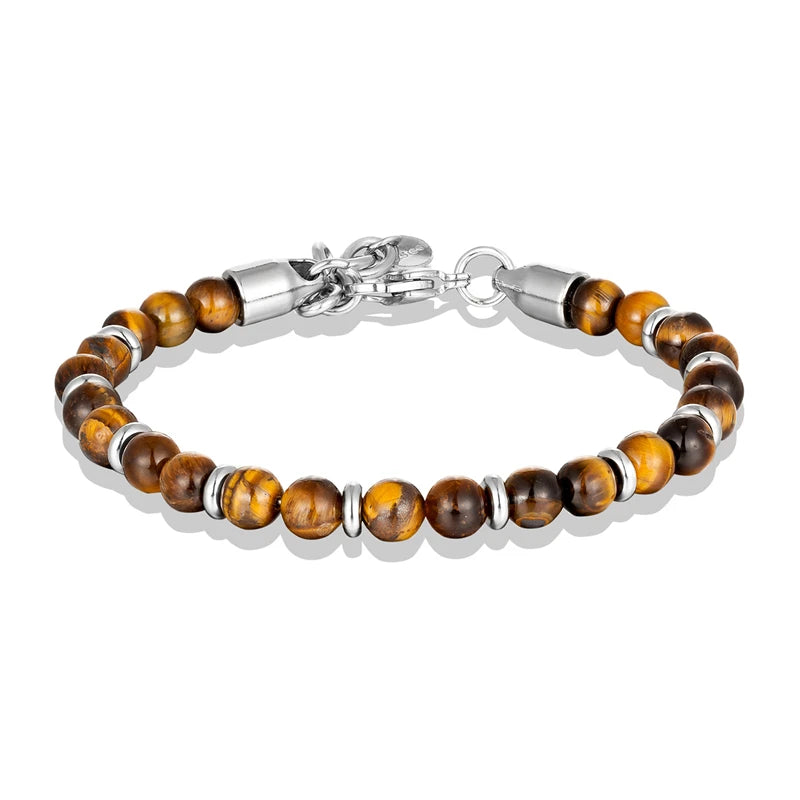 Colorful 6mm Tiger Eye Beads Bracelet for Men and Women - Smarsty