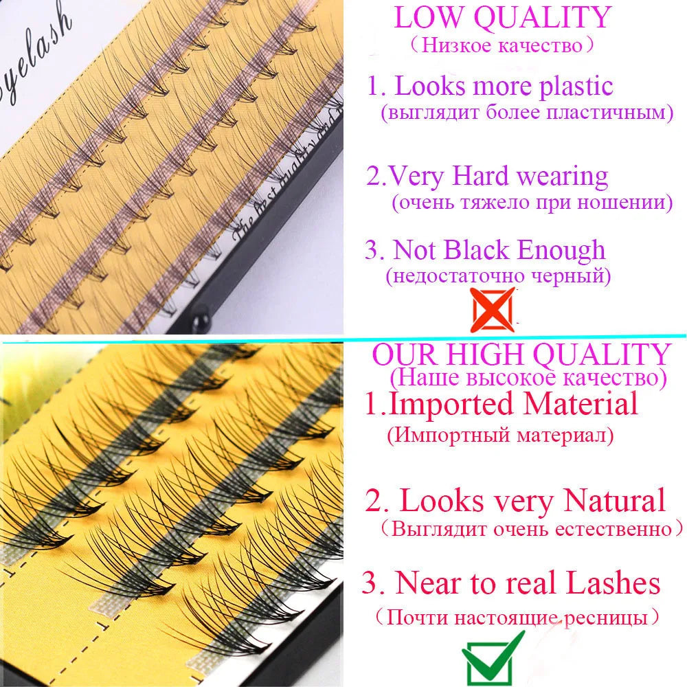 10D Individual Eyelashes for Effortless Volume and Glamour - Smarsty