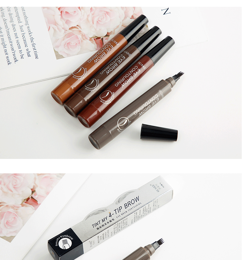 4D Microblading Eyebrow Pen Long Lasting Waterproof Formula - Smarsty