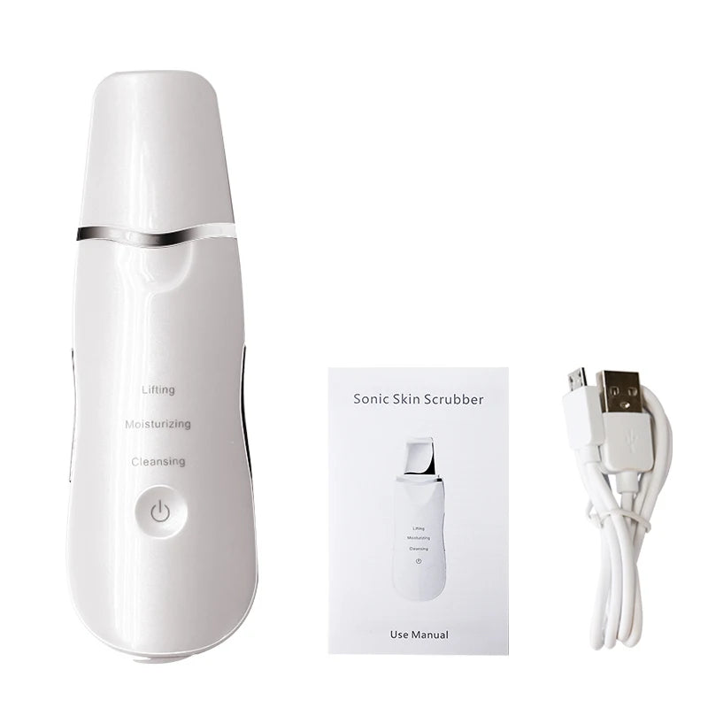 Ultrasonic Skin Scrubber for Deep Cleansing and Rejuvenation - Smarsty