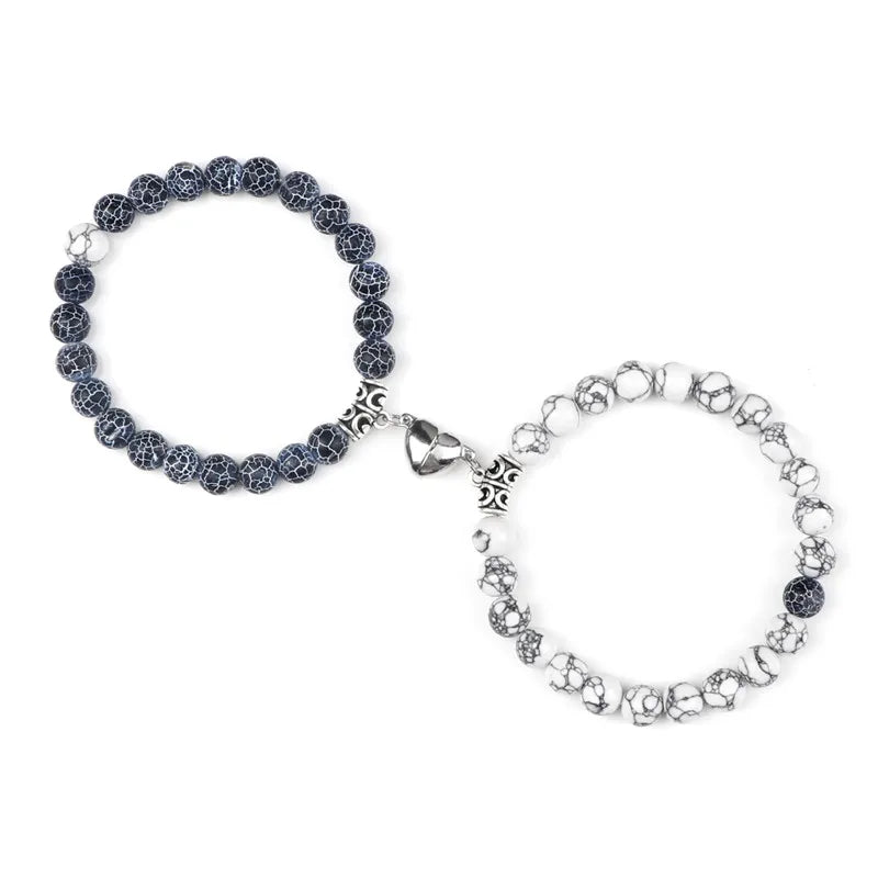 Natural Stone Couple Bracelets Set for Friendship - Smarsty