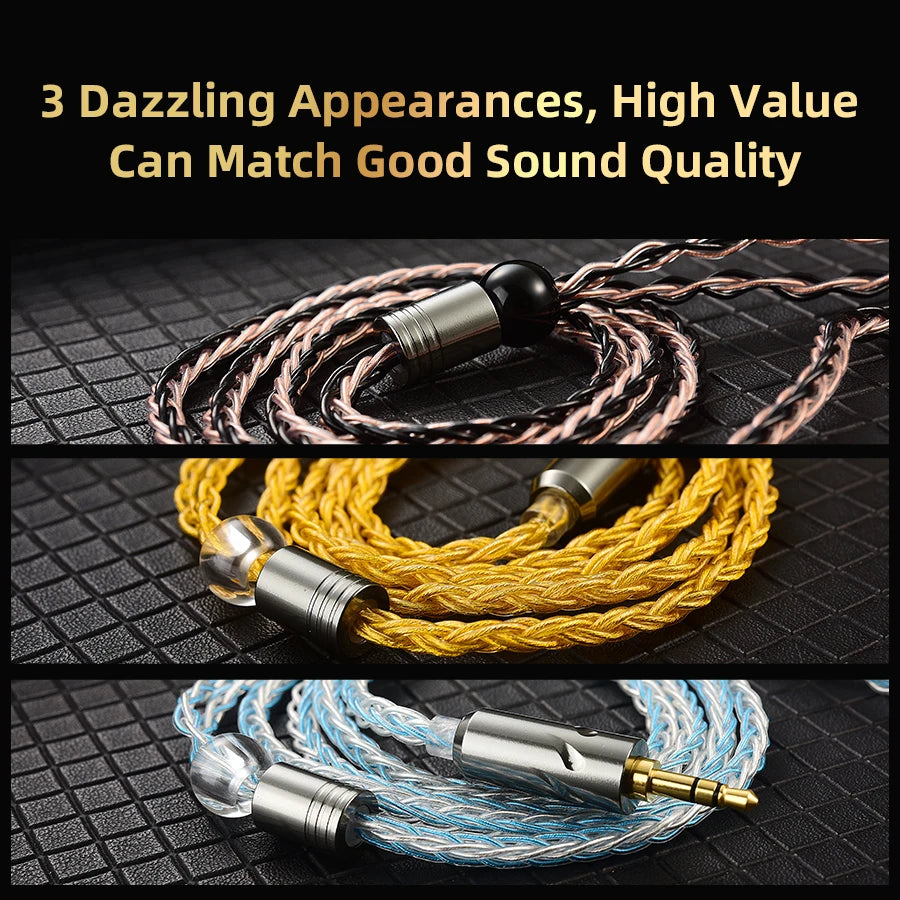 QKZ T1 HiFi Earphone Upgrade Cable with MMCX Connector - Smarsty