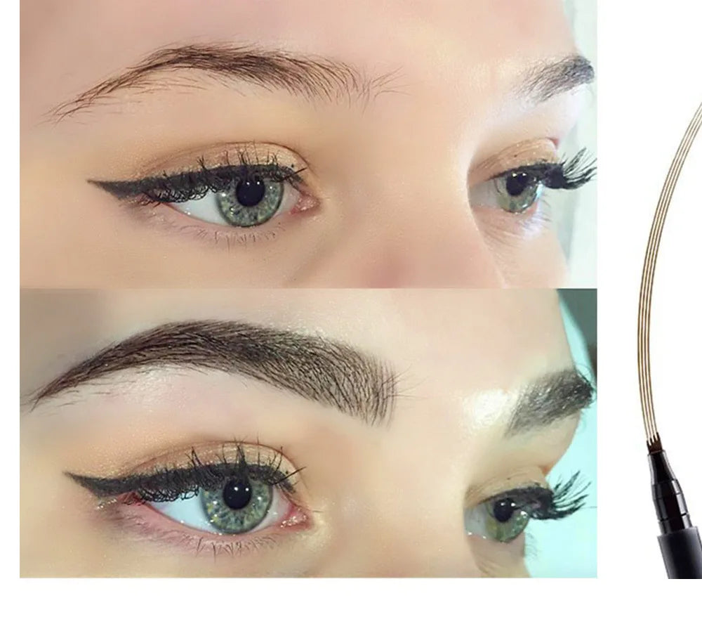 4D Microblading Eyebrow Pen Long Lasting Waterproof Formula - Smarsty