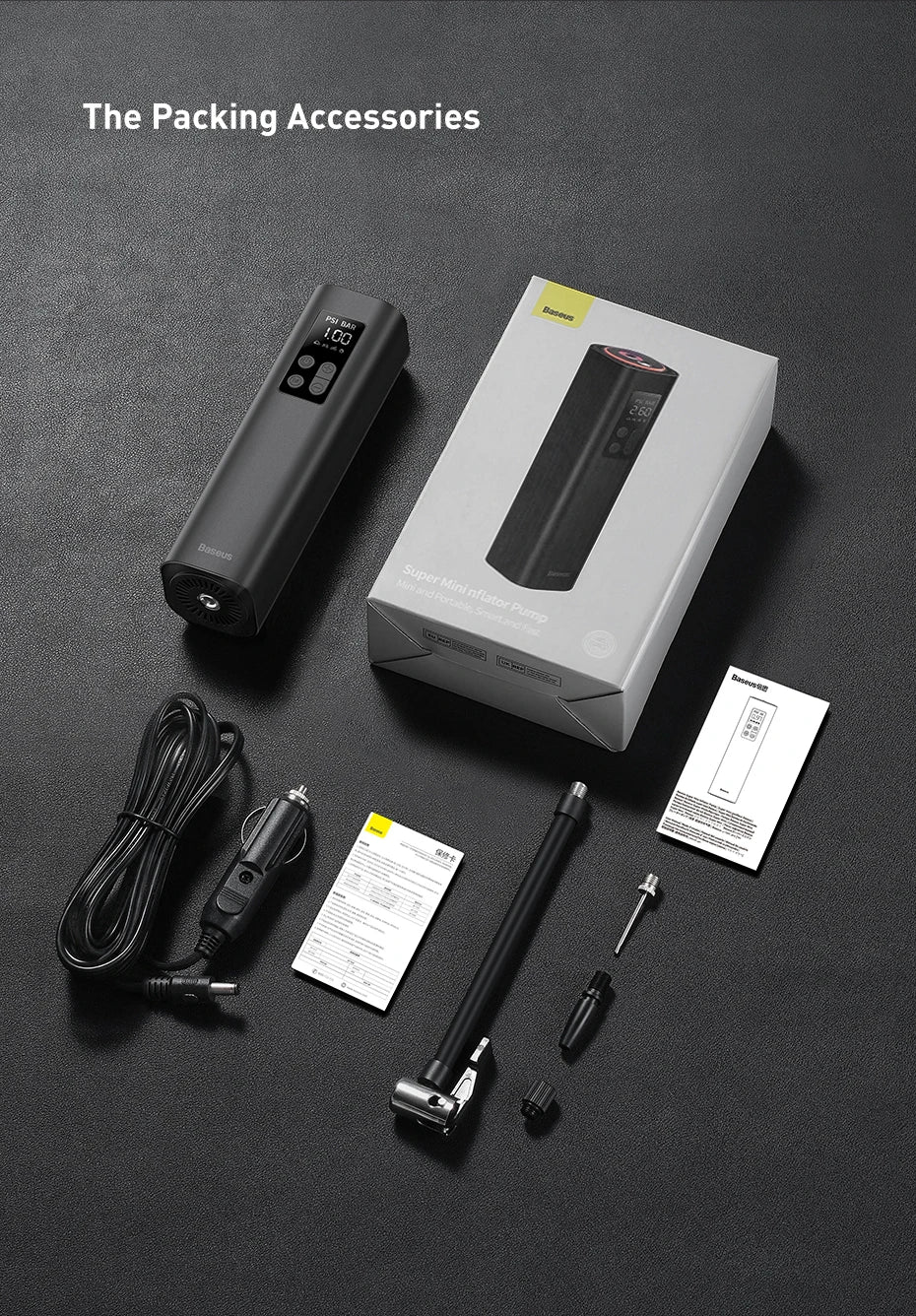 Portable Car Air Compressor 12V Tire Inflator 150 PSI - Smarsty