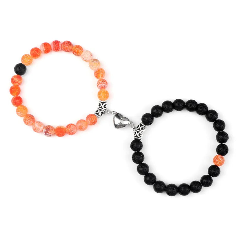 Natural Stone Couple Bracelets Set for Friendship - Smarsty