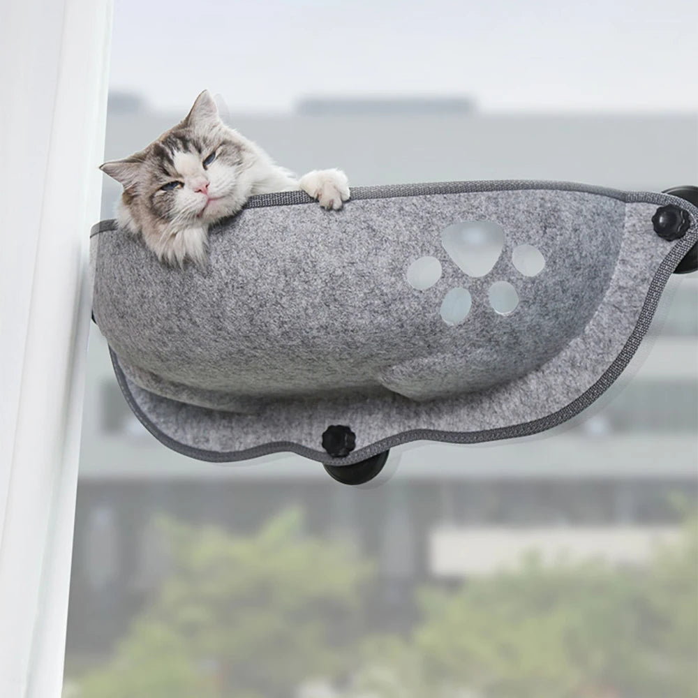 Cat Window Hammock With Strong Suction Cups For Cozy Cat Naps - Smarsty