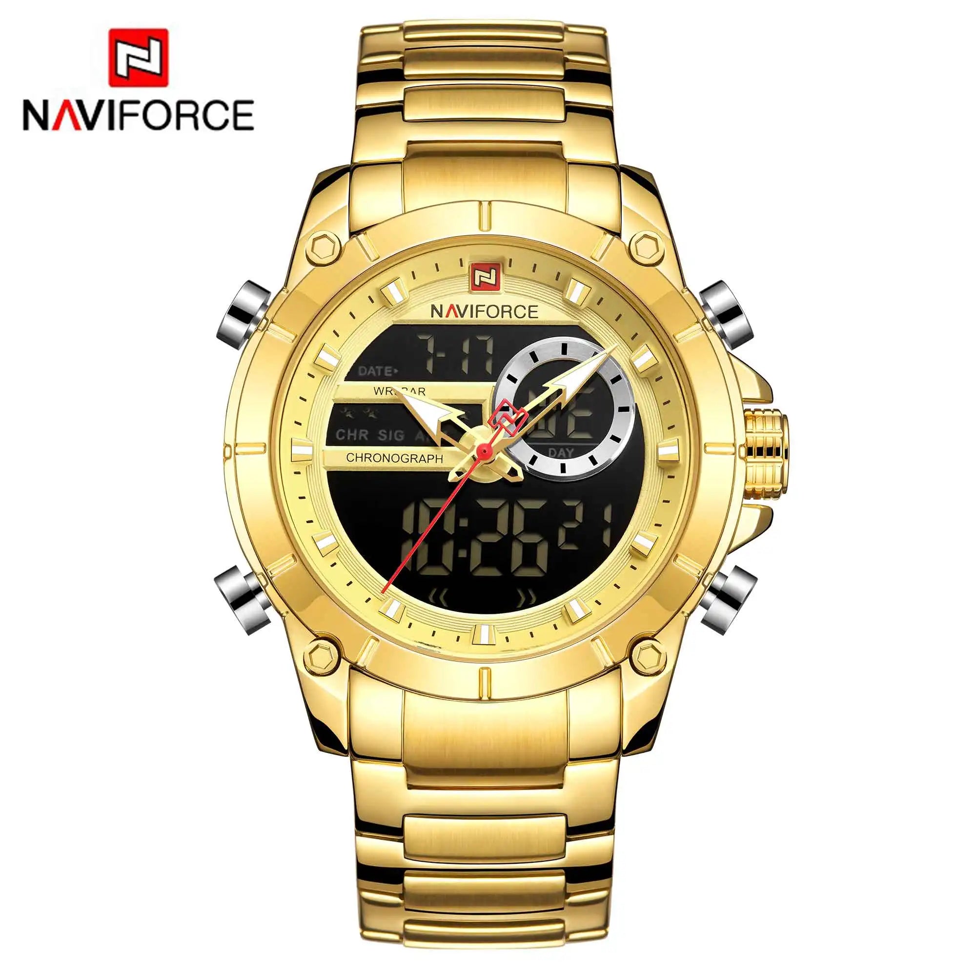 NAVIFORCE Luxury Waterproof Quartz Sport Watch for Men - Smarsty