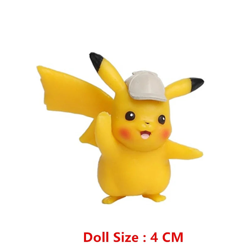 Pokemon 4-13Cm New Cartoons Movie Anime Figure Pikachu Mewtwo Charmander Blastoise Gurado Pet Action Model Toy Gifts by Smarsty
