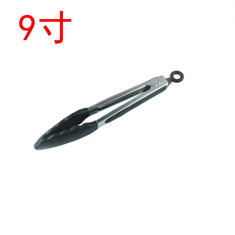 Silicone Kitchen Tongs Stainless Steel Non-Slip Design - Smarsty