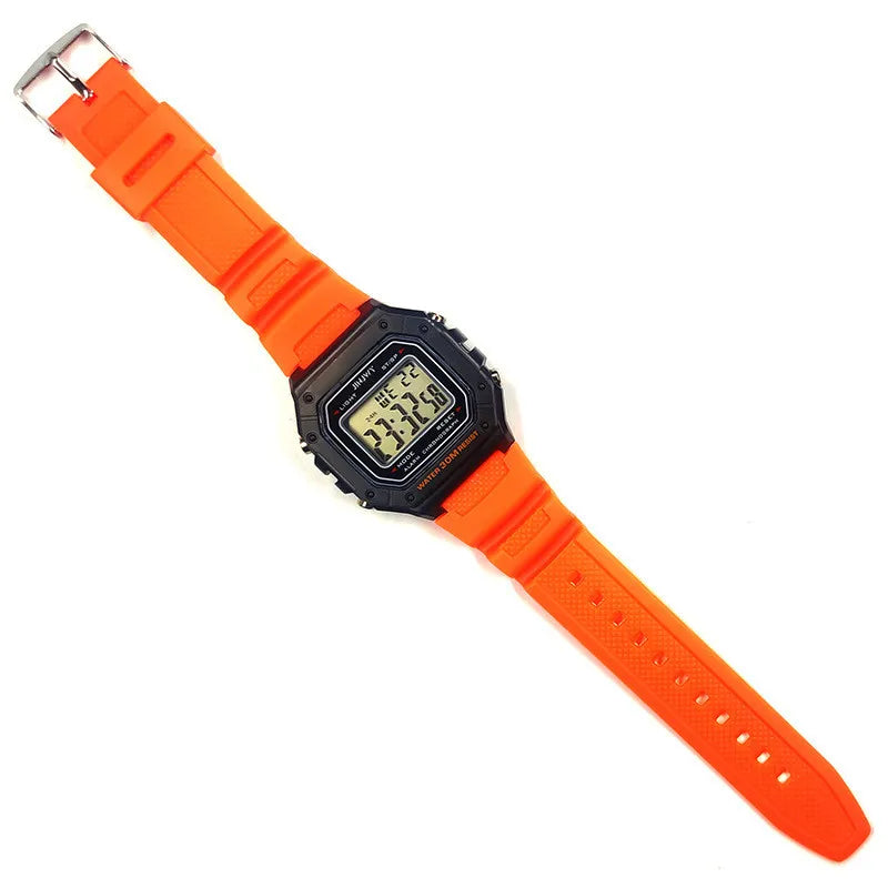 Luxury Waterproof Digital Men's Wristwatch with Square Dial - Smarsty