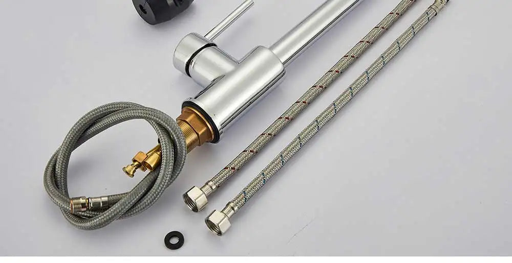 Rozin Chrome Kitchen Faucet with Pull Out Sprayer - Smarsty