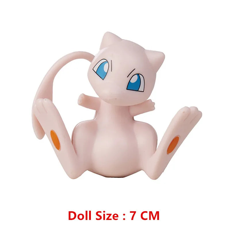 Pokemon 4-13Cm New Cartoons Movie Anime Figure Pikachu Mewtwo Charmander Blastoise Gurado Pet Action Model Toy Gifts by Smarsty