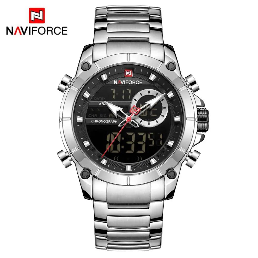 NAVIFORCE Luxury Waterproof Quartz Sport Watch for Men - Smarsty