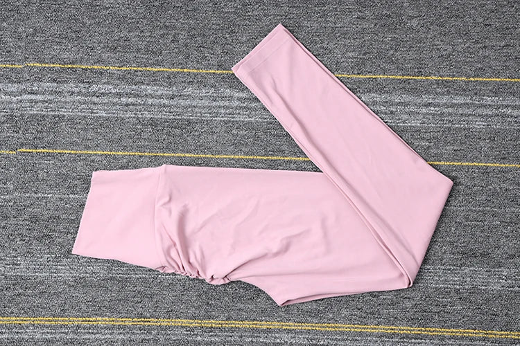 SOISOU Nylon Gym Yoga Pants Women Leggings For Fitness High Waist Long Pants Women Hip Push UP Tights Women Clothing 2 Types - Smarsty