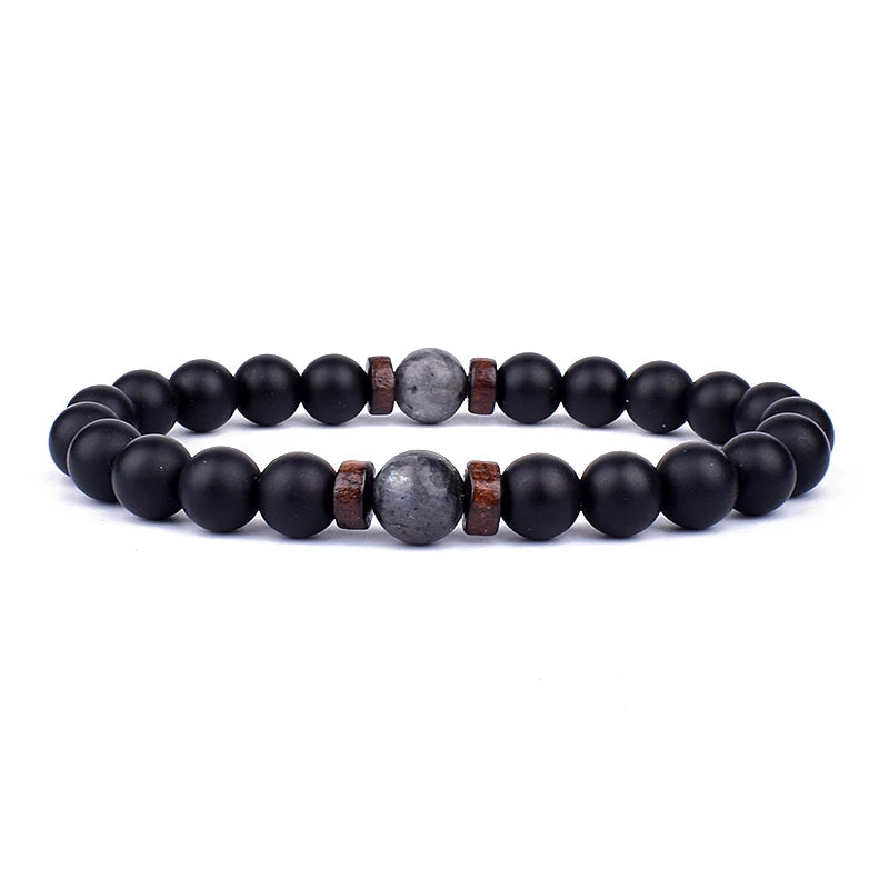 Volcanic Stone Bracelet for Men with Mood Tracking Feature - Smarsty