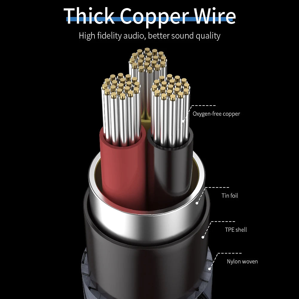 Essager 3.5mm Audio Extension Cable for Enhanced Sound - Smarsty