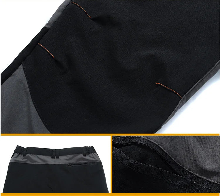 TRVLWEGO Men Summer Sports breathable Pants Hiking Trousers Camping Splash Prevention Quick Dry UV Resistant Elastic Thin - Smarsty