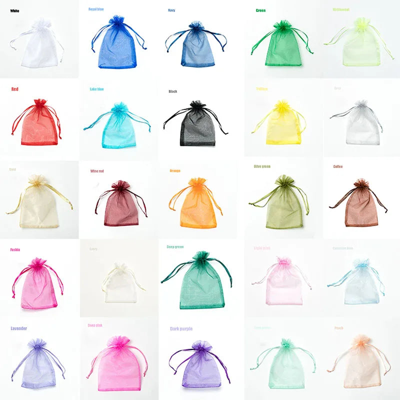 Colorful Organza Bags for Jewelry Packaging and Gifts - Smarsty