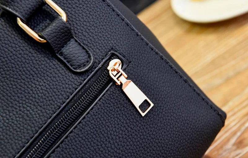 Women Beaded Pendant PU Shoulder Bag With Tassel Charm - Smarsty