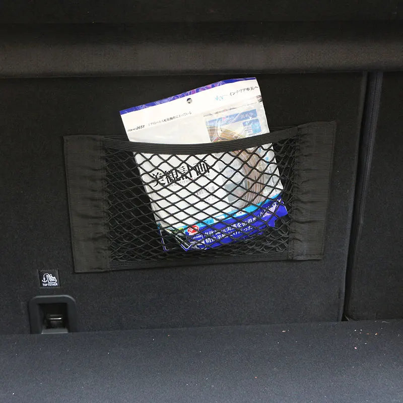 Car Trunk Box Storage Net Bag Organizer Space Saving Cars - Smarsty
