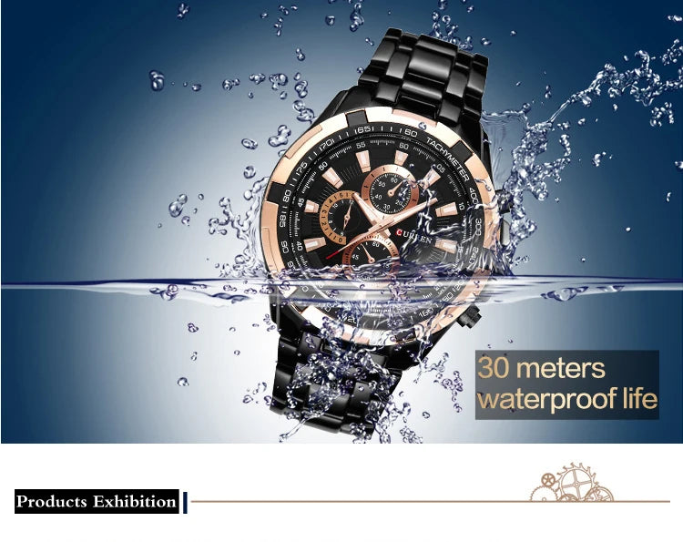 Curren 8023 Waterproof Quartz Watch for Men - Smarsty