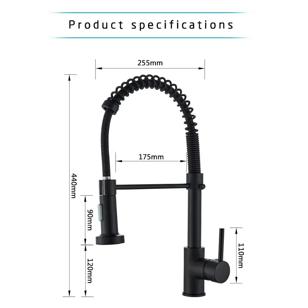 Brushed Nickel Kitchen Faucet with 360 Degree Rotation - Smarsty