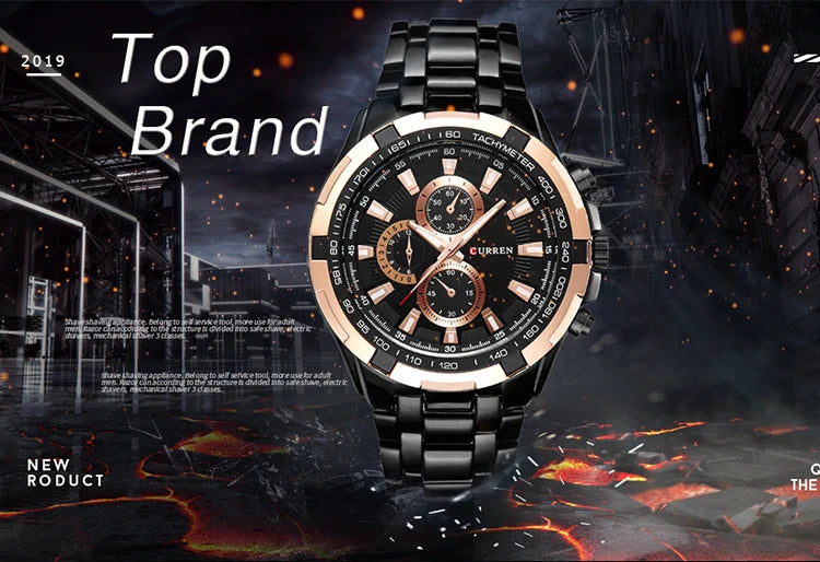 Curren 8023 Waterproof Quartz Watch for Men - Smarsty