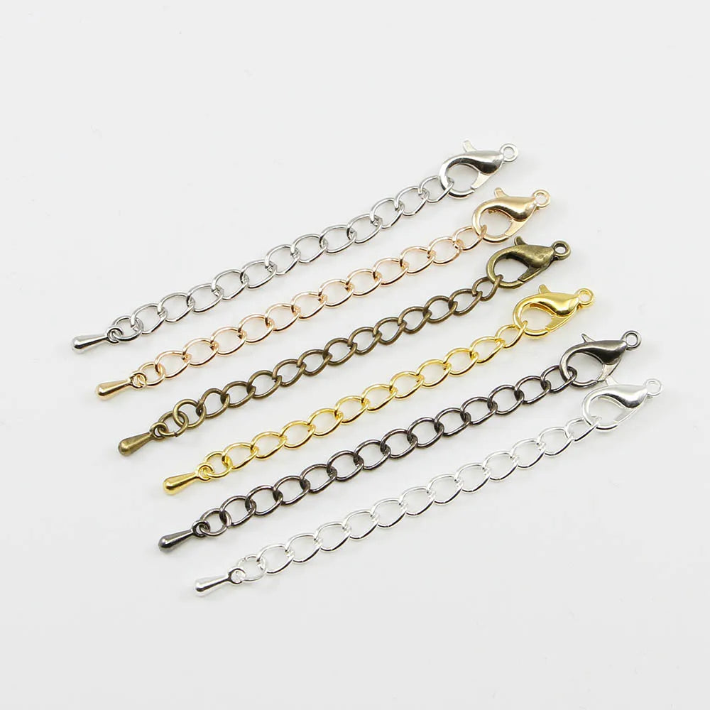 10pcs Extension Chains With Lobster Clasps Adjustable - Smarsty