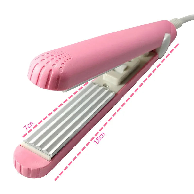 Mini Pink Electric Curling Iron for Effortless Curls - Smarsty