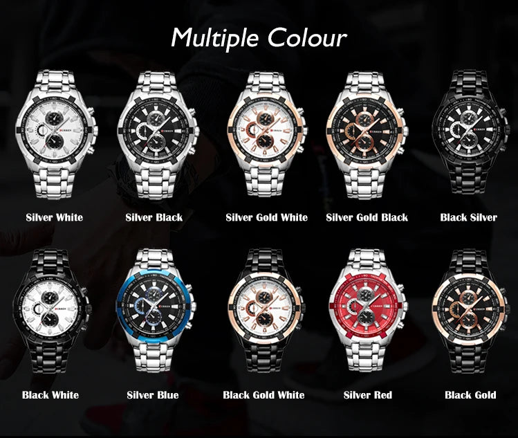 Curren 8023 Waterproof Quartz Watch for Men - Smarsty