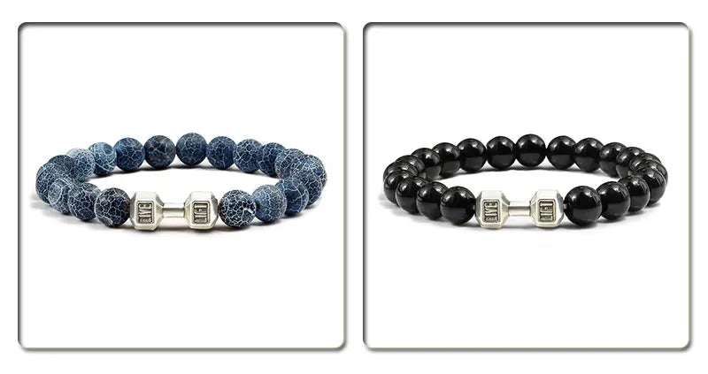 Natural Volcanic Stone Bracelet for Fitness Enthusiasts - Smarsty