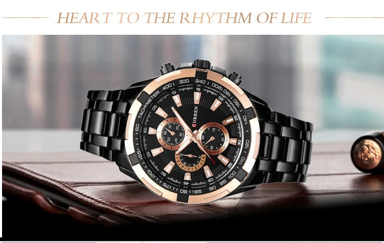 Curren 8023 Waterproof Quartz Watch for Men - Smarsty