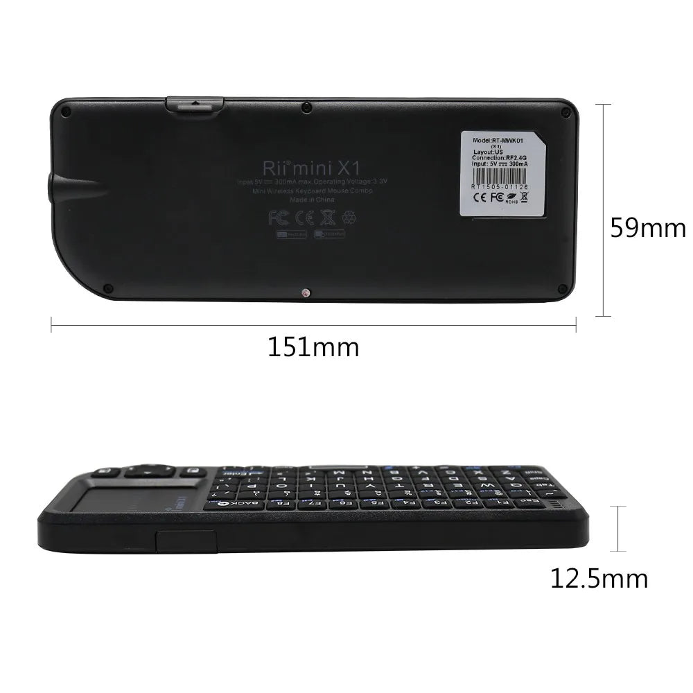 Mini Wireless Keyboard With Touchpad For Android TV Box