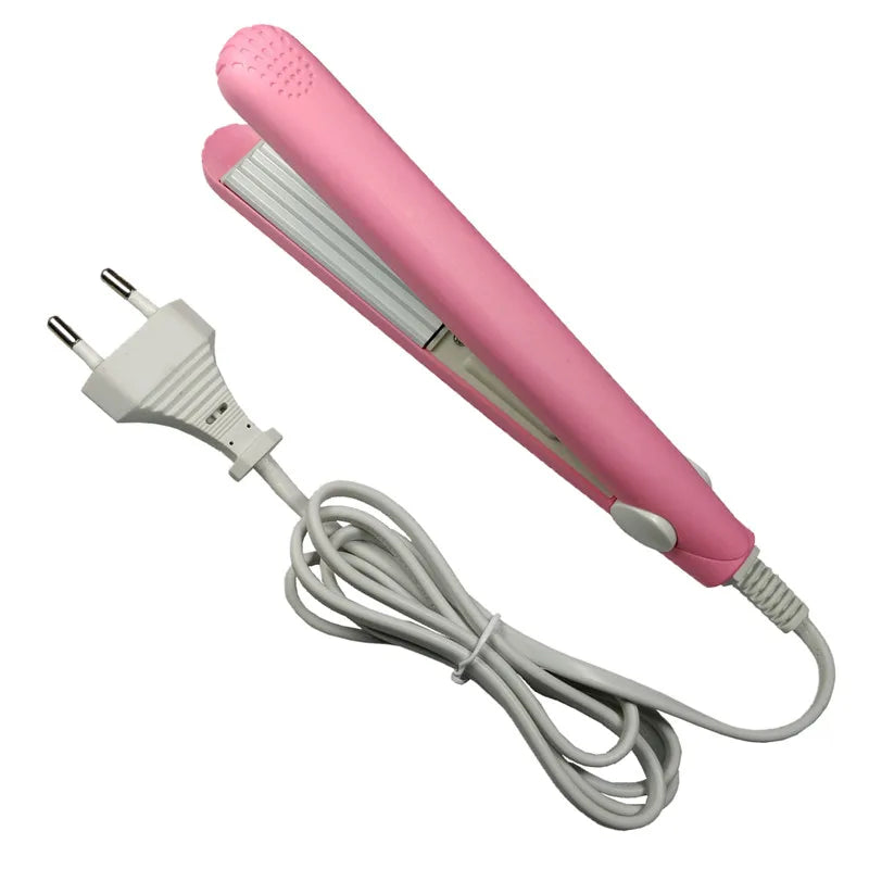 Mini Pink Electric Curling Iron for Effortless Curls - Smarsty