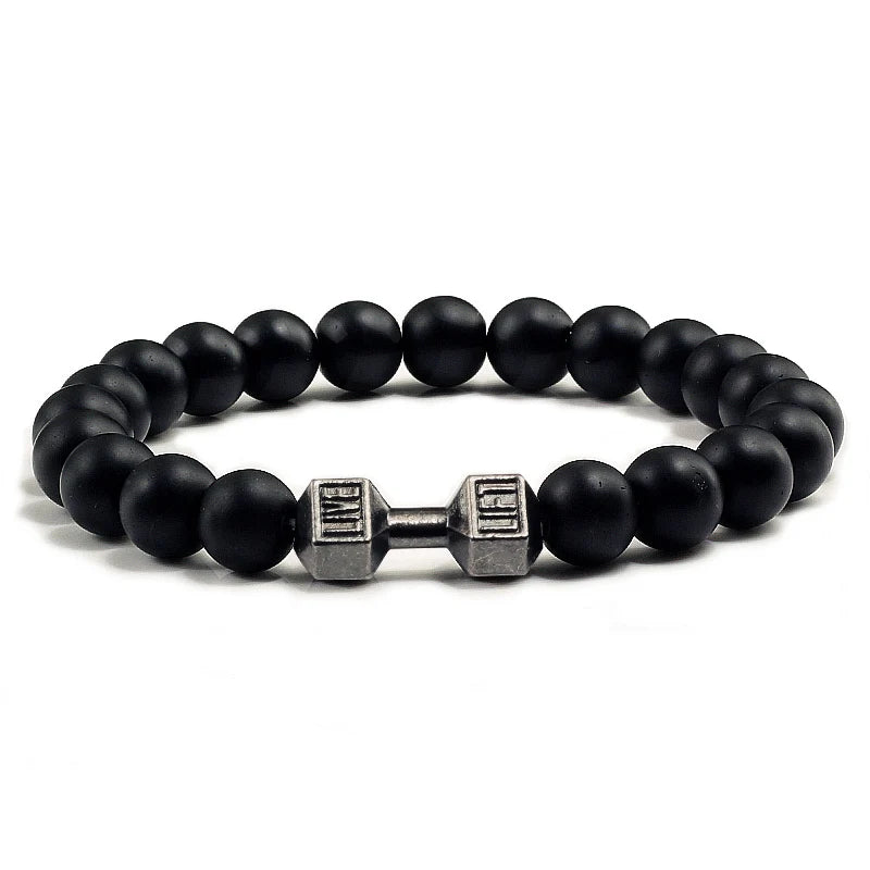Natural Volcanic Stone Bracelet for Fitness Enthusiasts - Smarsty