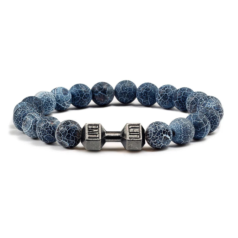 Natural Volcanic Stone Bracelet for Fitness Enthusiasts - Smarsty