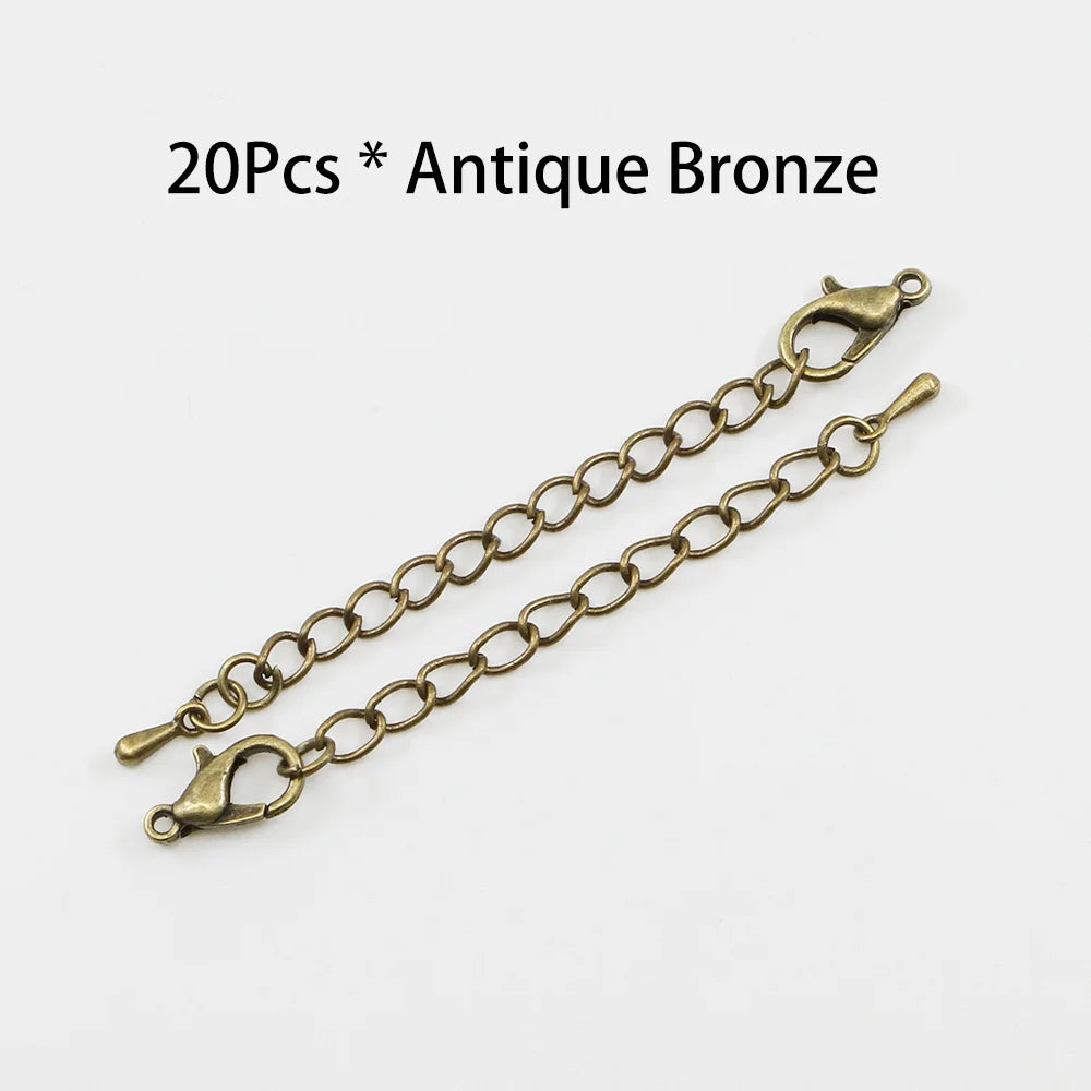 10pcs Extension Chains With Lobster Clasps Adjustable - Smarsty