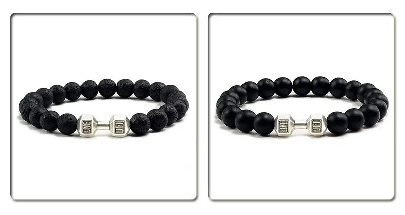 Natural Volcanic Stone Bracelet for Fitness Enthusiasts - Smarsty