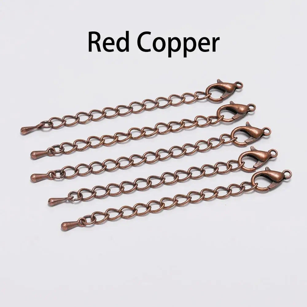 10pcs Extension Chains With Lobster Clasps Adjustable - Smarsty