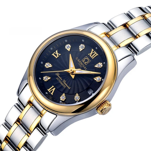 Carnival Luxury Women's Mechanical Watch with Sapphire Crystal - Smarsty