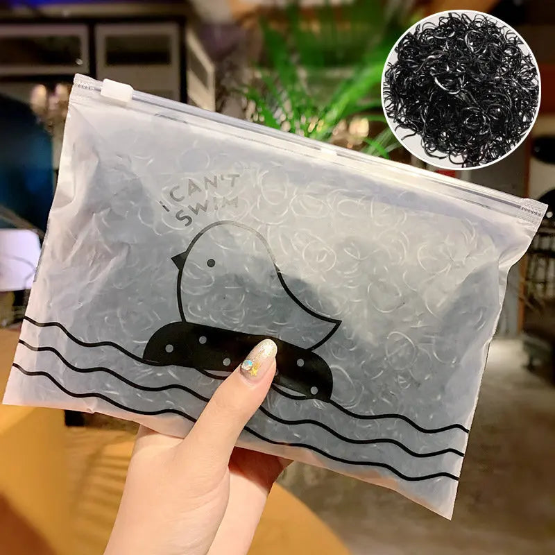 1000 Pack Girls Colorful Small Elastic Hair Bands Disposable - Smarsty