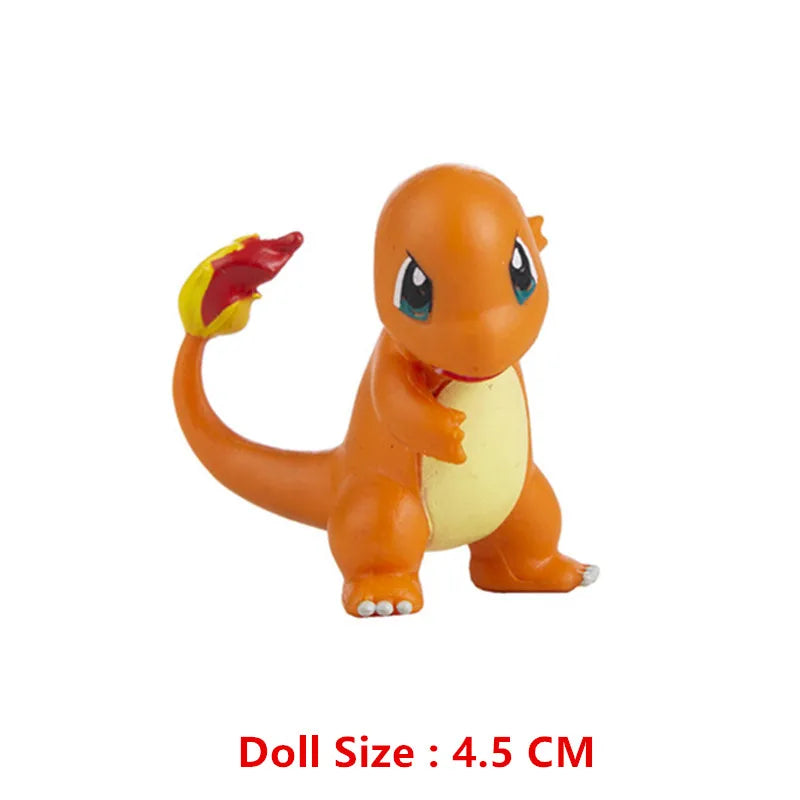 Pokemon 4-13Cm New Cartoons Movie Anime Figure Pikachu Mewtwo Charmander Blastoise Gurado Pet Action Model Toy Gifts by Smarsty