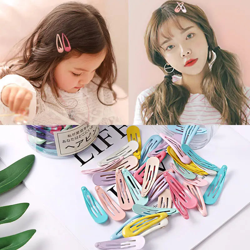 Colorful Waterdrop Shape Hairpins for Girls - Smarsty