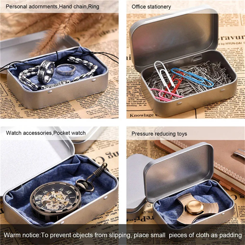 Small Metal Storage Box for Jewelry and Coins - Smarsty