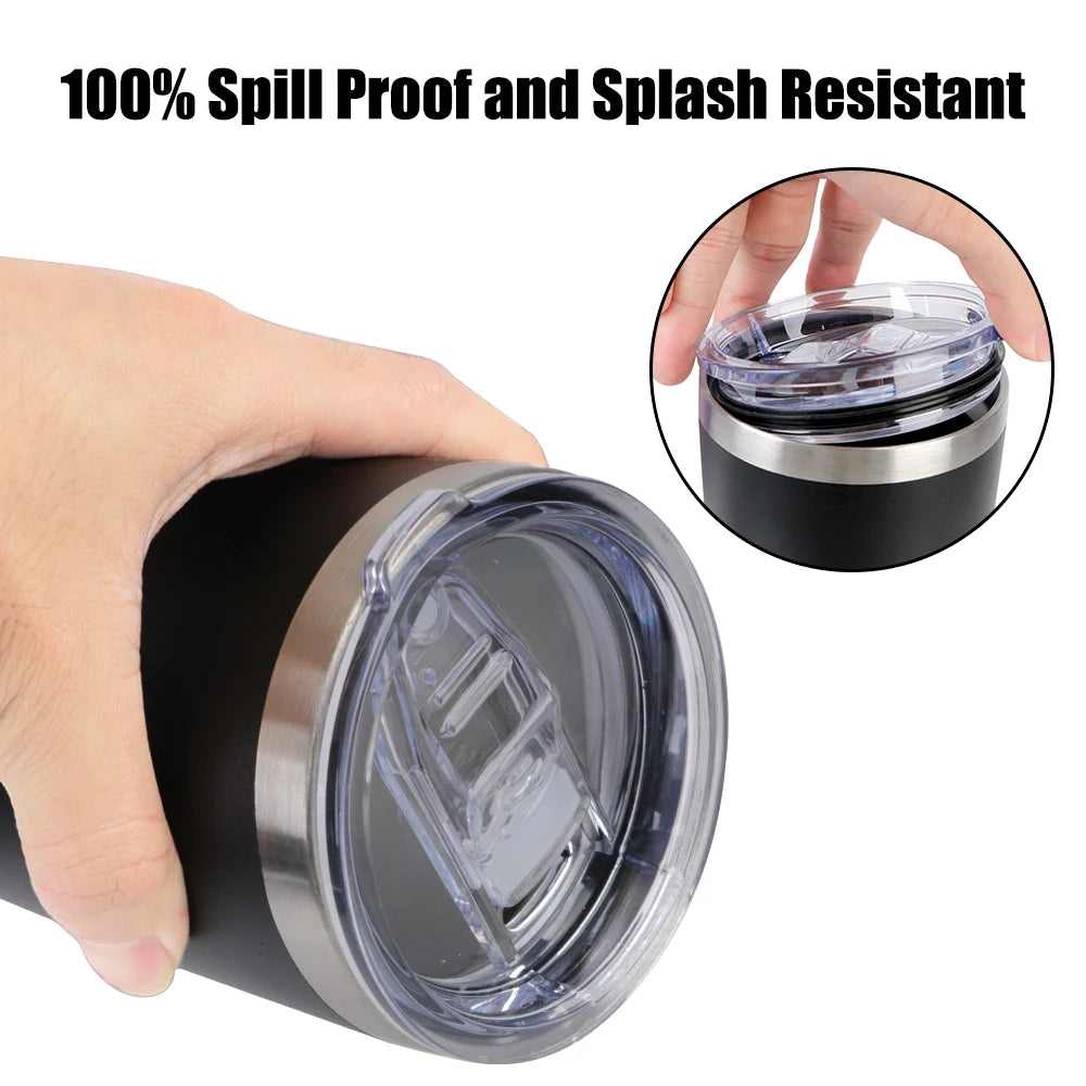 Insulated Stainless Steel Thermal Mug With Lid - Smarsty