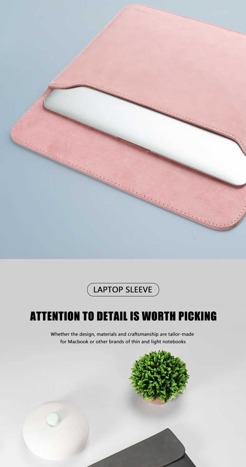 Universal Laptop Sleeve With Soft PU Protection 11 16 Inch