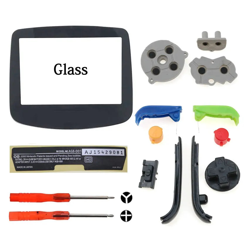 GBA Console Plastic Shell Case With Button Kit - Smarsty