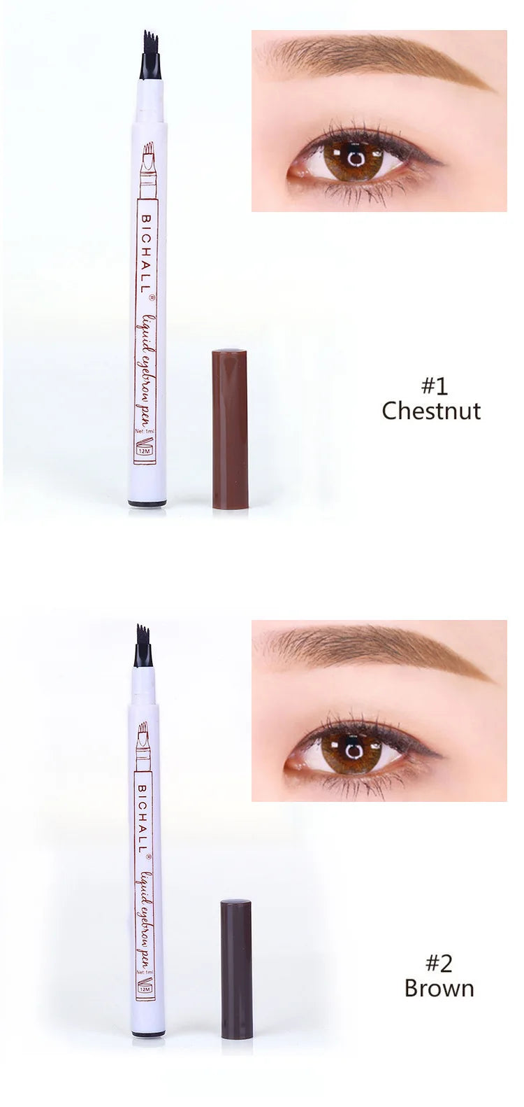 4D Microblading Eyebrow Pen Long Lasting Waterproof Formula - Smarsty