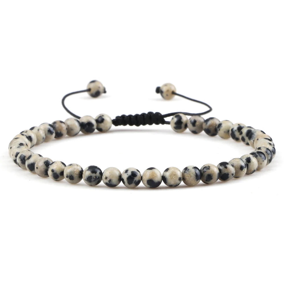 Adjustable Lava Stone Beaded Bracelet for Chakra Healing - Smarsty
