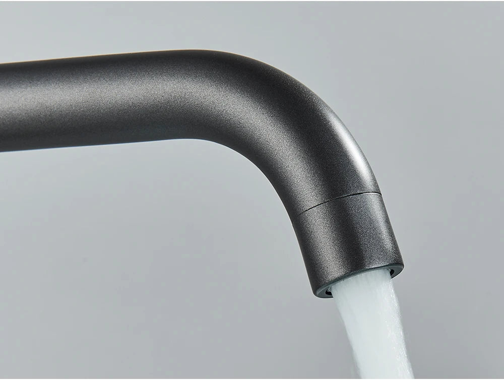 Brushed Gold Bathroom Faucet Hot Cold Water Mixer - Smarsty